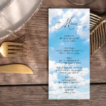 Meny för Modern Trendig Cloud Nine Möhippa<br><div class="desc">Upplev entusiasmen hos vårt moderna Trendig Cloud Nine Möhippa Menu, där sofistikering möter romantik i ett molnigt pussat firande i kärlek. Den här designen är en visuell symfoni med ett elegant med hjärtan som på ett elegant sätt fångar den glädje och upphetsning som den blivande bruden har. Den mjuka nyansen...</div>