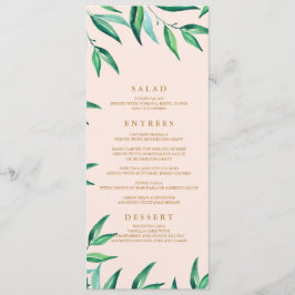 Meny för Modern Tropical Beach Wedding