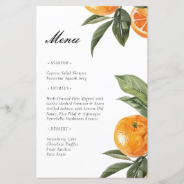 Meny för Möhippa av botanisk Orange