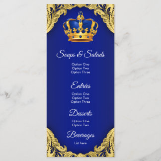 Meny för prinsens baby shower