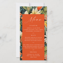 Meny för Tropical Orange Paradise