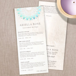 Meny för Turcos Lotus Massage Therapist Pris List