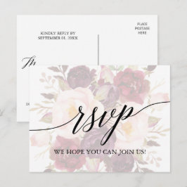 Meny för val av elegant OSA för Blommigt med tonad