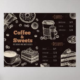 Meny Kafé Poster