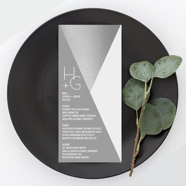 Meny med det moderna minimalistiska Geometric Bröl (Skapare uppladdad)
