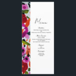 Meny med fet Färg Inky Watercolor Flowers<br><div class="desc">Matchande objekt i den här designen är tillgängliga.</div>