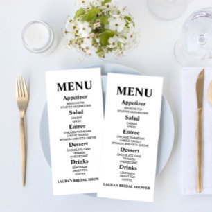 Meny med minimalistisk Möhippa Food