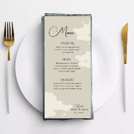 Meny med Rustic Minimum Baby Shower