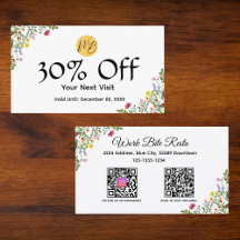 Meny med WildblomModern Restaurant Qr-kod och