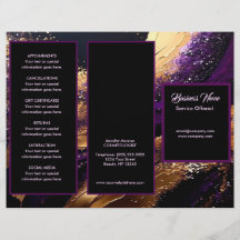 Meny och pris för guld och Lila