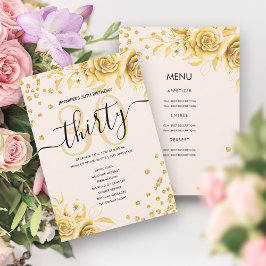 Meny och program för guld vid Blommigt Glitter 30å