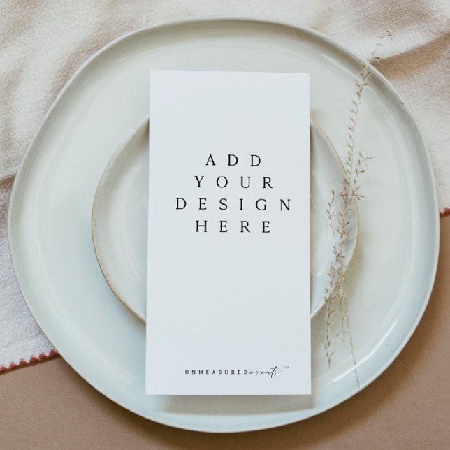 Meny- och programutskrift tack kort (Skapare uppladdad)