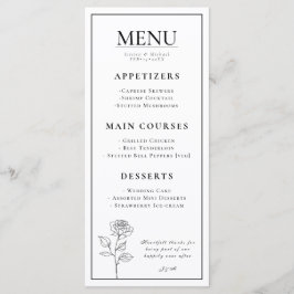 Meny + underbar text Timless Bloom