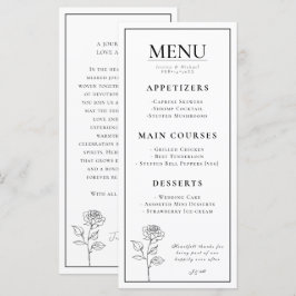 Meny + underbar text Timless Bloom