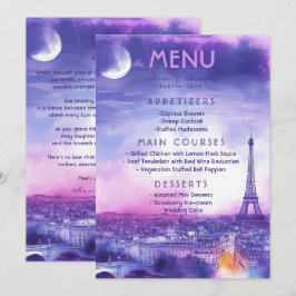 Meny + vacker text Amour Éternel