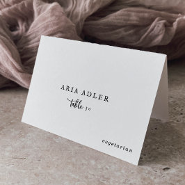 Menyalternativet Bröllop i Rustik skript Placera k Bordsnummer