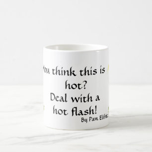 Menyalternativtext för hett Flash Färg-skiss för W Kaffemugg