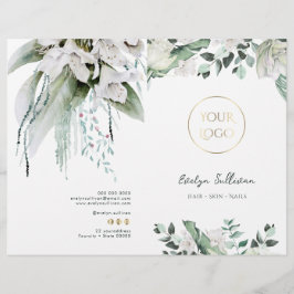 Menybroschyr för Emerald Greenery Service