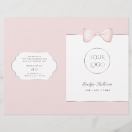 Menybroschyr för rosa av Coquette-butik