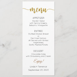 Menykort, Bröllop-meny, Middag, Lunch Meny