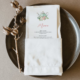 Menykort för ARIA Tea Party