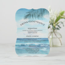 Menykort för Bord i det moderna blåhavsbäckenet