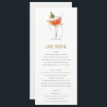 Menykort för chic Cocktail Vin Line Teckning Bröll Inbjudningar<br><div class="desc">Det är mycket enkelt att anpassa,  med dina personuppgifter. Om du behöver någon annan matchande produkt eller anpassning kan du skicka ett vänligt meddelande via Zazzle.</div>