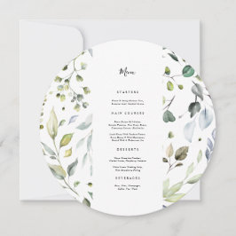 Menykort för eukalyptus Circle Inbjudningar