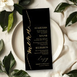 Menykort för plåt i Finare skript 4x9 Bröllop Meny<br><div class="desc">Ett enkelt menykort för calligraphy bröllop i chic. Jag erbjuder en kostnadsfri anpassningstjänst. Om du har några frågor eller speciella förfrågningar kan du kontakta mig.</div>