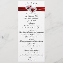 Menykort för röd menyflik i anpassningsbar meny