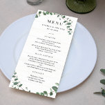 Menykort för Rustic Greenery Bröllop Inbjudningar<br><div class="desc">Snyggt-menykort av © berryberrysöt . Utskrivbara digitala filer och matchande objekt finns tillgängliga! Besök vår webbplats på berryberrysweet.com om du vill ha snyggt för kontorsdesign och personlig.</div>