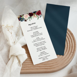 Menykort för sommartid för sommartid i höst inbjudningar