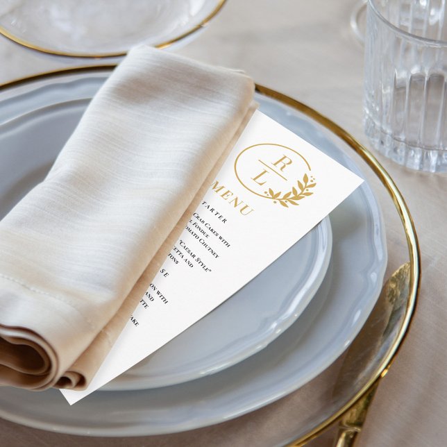 Menykort för trendig EDITABLE FÄRG Bröllop Program (Skapare uppladdad)