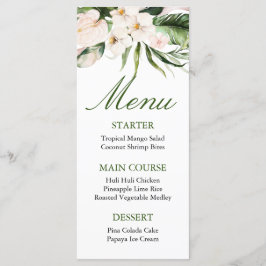 Menykort för Tropical Grey Meny