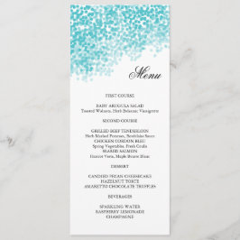 Menykort för turkos-ljusskiss meny