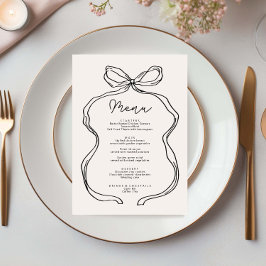 Menykort för vit menyflik i hand plockade