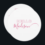 Menykort med fetstil i rosa med Namn Meny<br><div class="desc">Det här anpassadet-menykortet med namn är designat att samordna med vår minimalistiska Rustic Collection och har ett vitt klassiskt teckensnitt på en effektbakgrund. Detta är en enkel och minimalistisk rastsamling, mycket mångsidig och lämplig för vilken säsong som helst i bröllop. Om du vill göra en mer avancerad anpassning av den...</div>