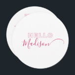 Menykort med fetstil i rosa med Namn Meny<br><div class="desc">Det här anpassadet-menykortet med namn är designat att samordna med vår minimalistiska Rustic Collection och har ett vitt klassiskt teckensnitt på en effektbakgrund. Detta är en enkel och minimalistisk rastsamling, mycket mångsidig och lämplig för vilken säsong som helst i bröllop. Om du vill göra en mer avancerad anpassning av den...</div>