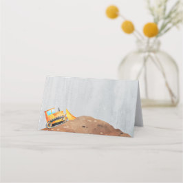 Menykortsetiketter för bygg-Party-Lastbil Placeringskort