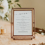 Menymall Bröllop i vit Chic för skript i elegant i Meny<br><div class="desc">Den här anpassadets utskrivna meny ger en sofistikerad och polerad beröring till din matupplevelse. Med en ren layout med elegantens kalligrafi överst visas aptizer, starter, huvudkursalternativ och dessert i ett lättläst format. Perfekt för bröllop, repetitionsmiddagar eller något formellt evenemang. Dessa menyer vägleder gästerna genom de utsökta val som planeras för...</div>