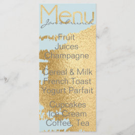 Menyn "Classic Guld/Blue" (Klassiskt/blått) Meny