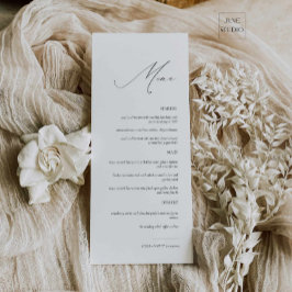 Menyn elegant Modern Script Bröllop Meny