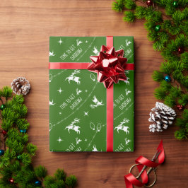 Menyn Färg Rensa Twinkle Ljus Dash-Grönt Presentpapper