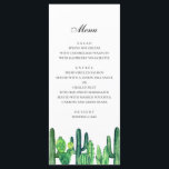 Menyn grönt cactus bröllop. Cacti Midmeny Meny<br><div class="desc">Lämpligt för födelsedag,  årsdag och andra party ♥ Kontakta mig om du behöver ytterligare artiklar.</div>
