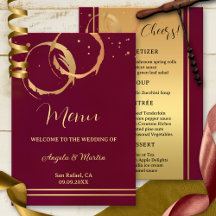 Menyn guld Vin Stains Confetti Bröllop