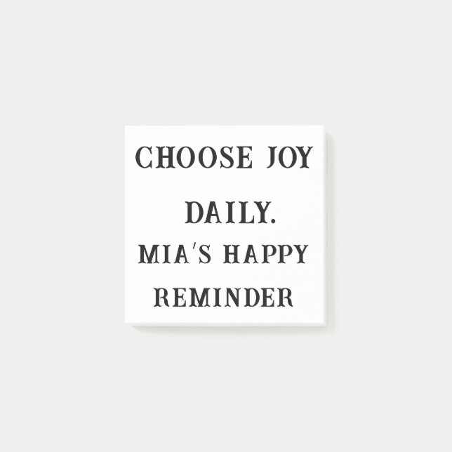 Menyn Jy Daily - Anpassningsbar Positive Fcky Note Post-it Block (Framsida)