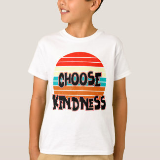 Menyn Kindness - gulten Solnedtryckt blå orange T Shirt