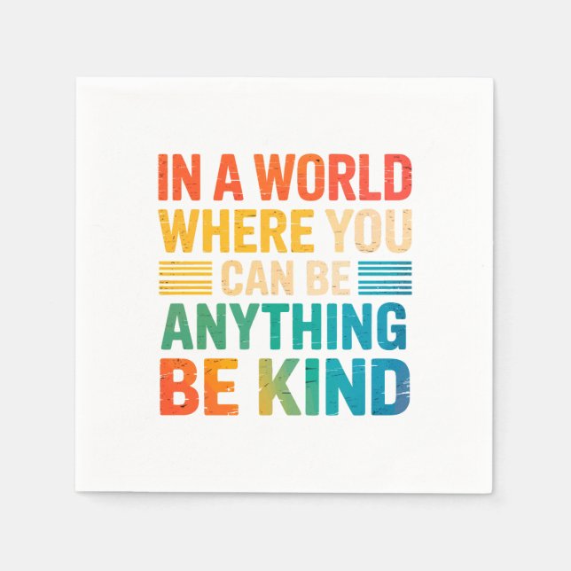 Menyn Kindness - inspiration Pappersservett (Framsidan)
