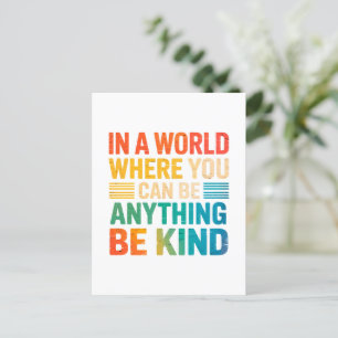 Menyn Kindness - inspiration Vykort