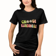 Menyn Kindness - Retro Groovy Flower Power T-Shirt